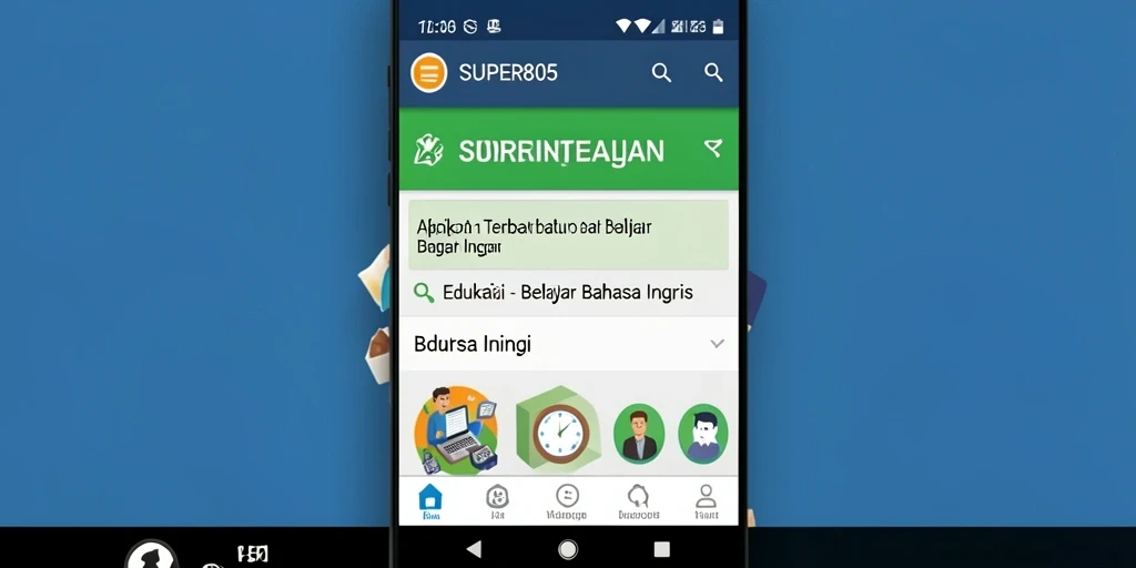 Tampilan antarmuka pengguna SUPER805 yang ramah dan fungsional.