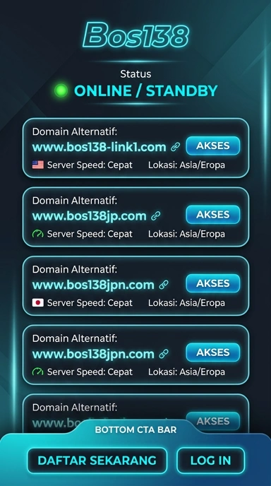 Tampilan link alternatif bos138